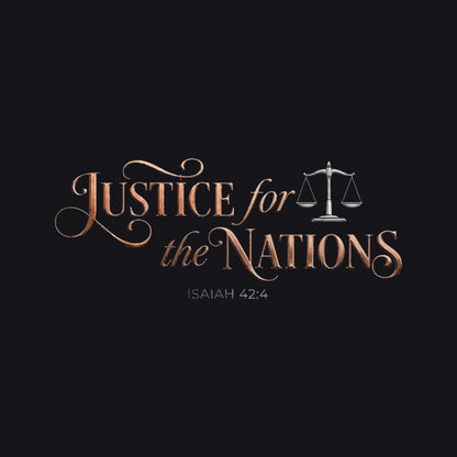 Justice For The Nations Isaiah 42:4 Christian Hoodie - Unisex Faith Apparel, Scripture Graphic, Soft Cotton