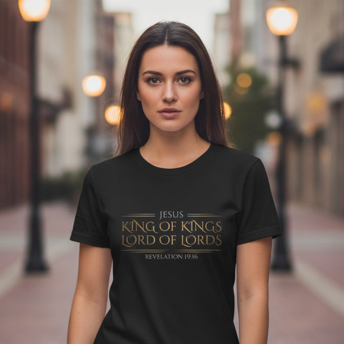 Jesus King of Kings Revelation 19:16 Christian T-Shirt - Unisex Faith Apparel, Scripture Graphic, Soft Cotton
