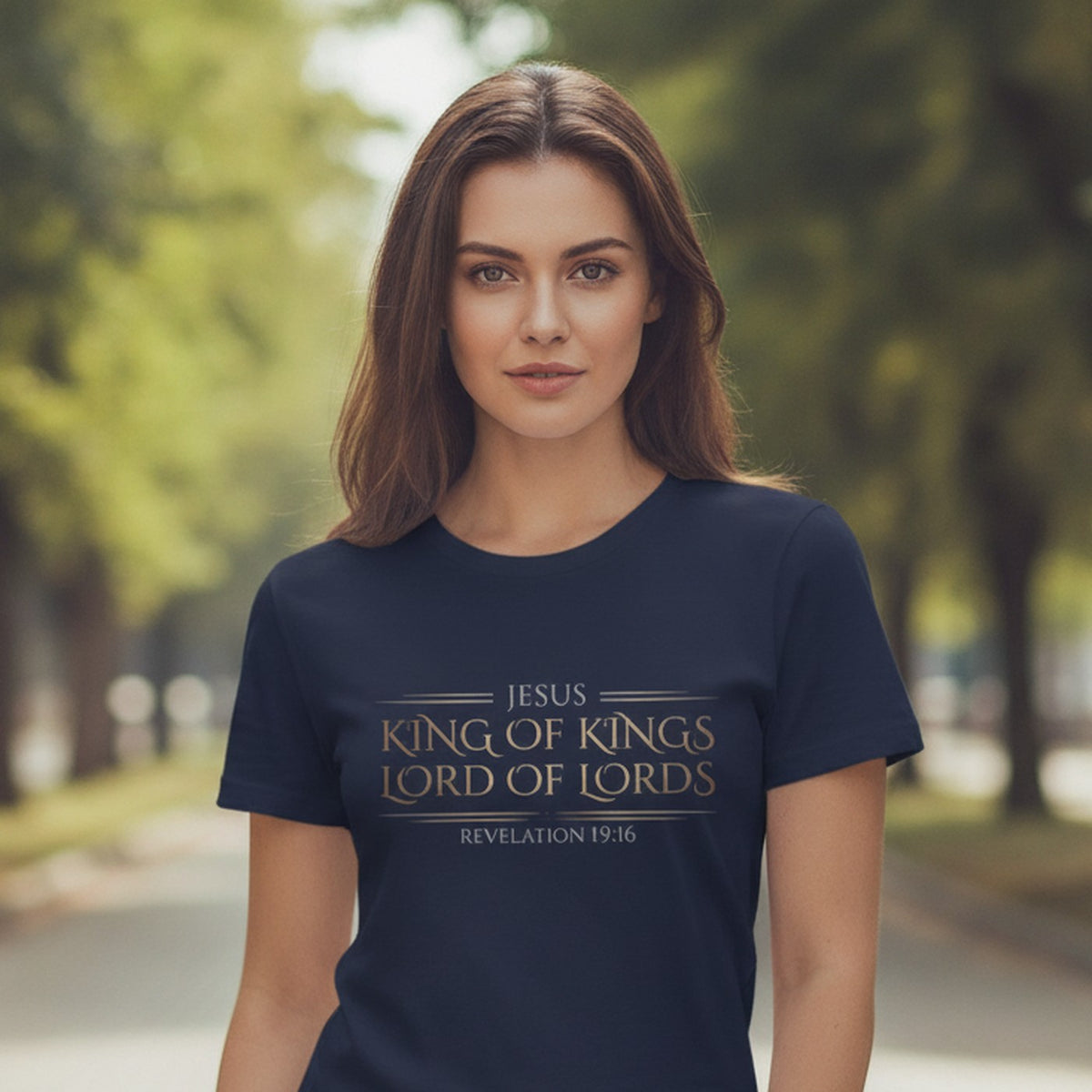 Jesus King of Kings Revelation 19:16 Christian T-Shirt - Unisex Faith Apparel, Scripture Graphic, Soft Cotton