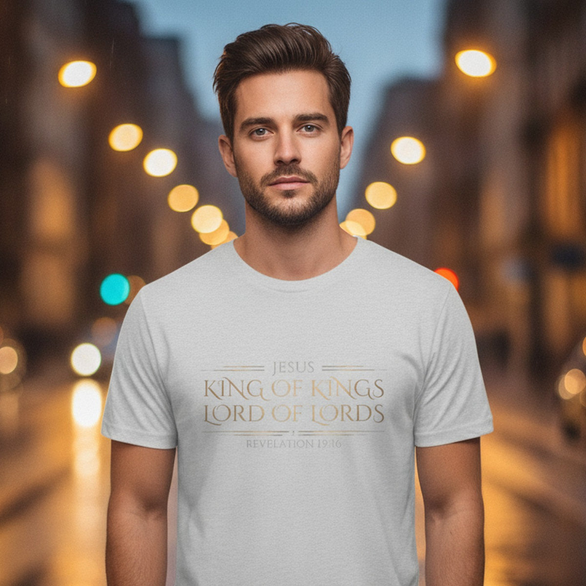 Jesus King of Kings Revelation 19:16 Christian T-Shirt - Unisex Faith Apparel, Scripture Graphic, Soft Cotton