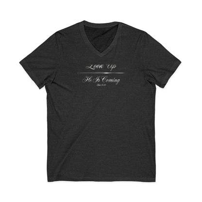 Look Up He Is Coming Premium V-Neck | STANDARD ISSUE
