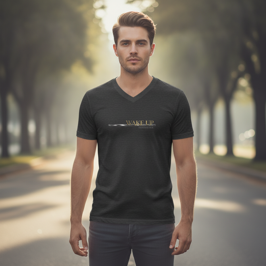 Christ Keys model mockup - Dark Grey Heather male