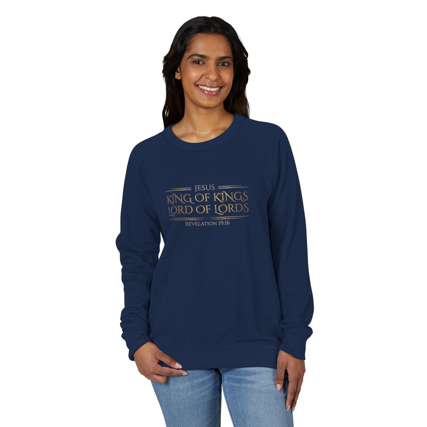 Jesus King of Kings Premium Heavyweight Crewneck