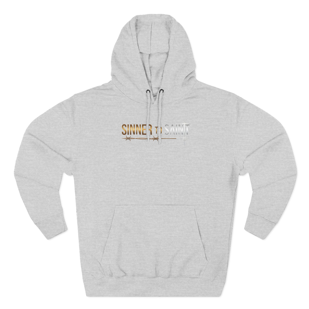 Sinner to Saint Christian Pullover Hoodie - Unisex Faith Apparel, Scripture Graphic, Soft Cotton