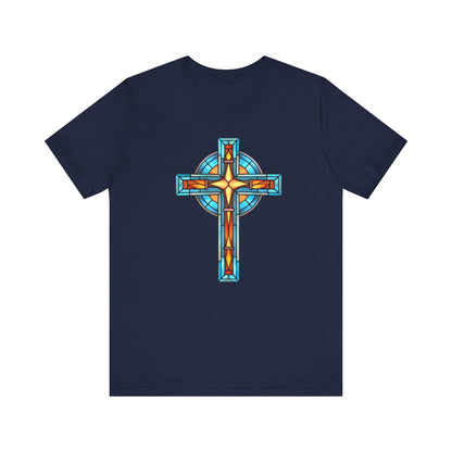 “The Faith Cross” Christian T-Shirt – Hebrews 11:1 – “Faith is the substance of things hoped for, the evidence of things not seen.”