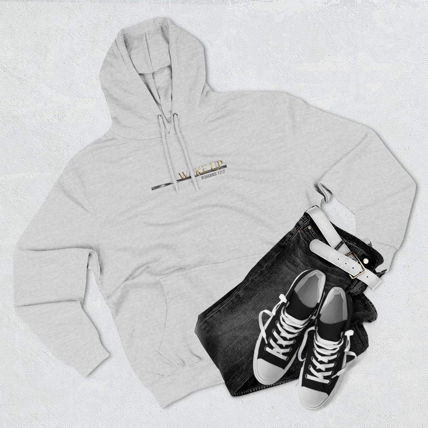 Wake Up Romans 12:2 Premium Hoodie | STANDARD ISSUE