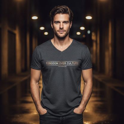 Christ Keys model mockup - Dark Grey Heather male