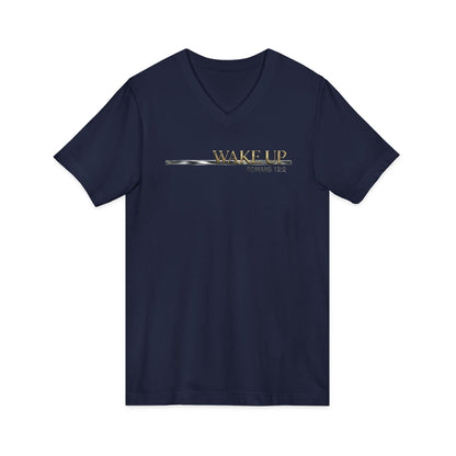 Wake Up Romans 12:2 Premium V-Neck | STANDARD ISSUE