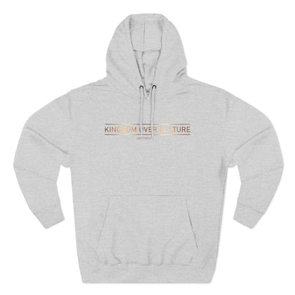 Kingdom Over Culture Matthew 6:33 Christian Pullover Hoodie - Unisex Faith Apparel, Scripture Graphic, Soft Cotton