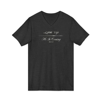 Look Up He Is Coming Premium V-Neck | STANDARD ISSUE
