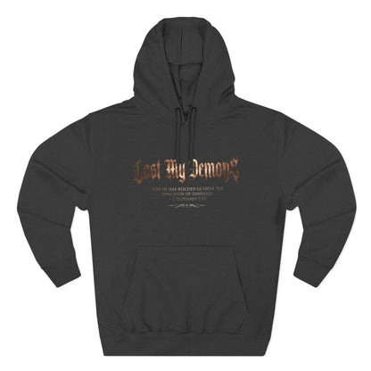 Lost My Demons Colossians 1:13 Christian Pullover Hoodie - Unisex Faith Apparel, Scripture Graphic, Soft Cotton