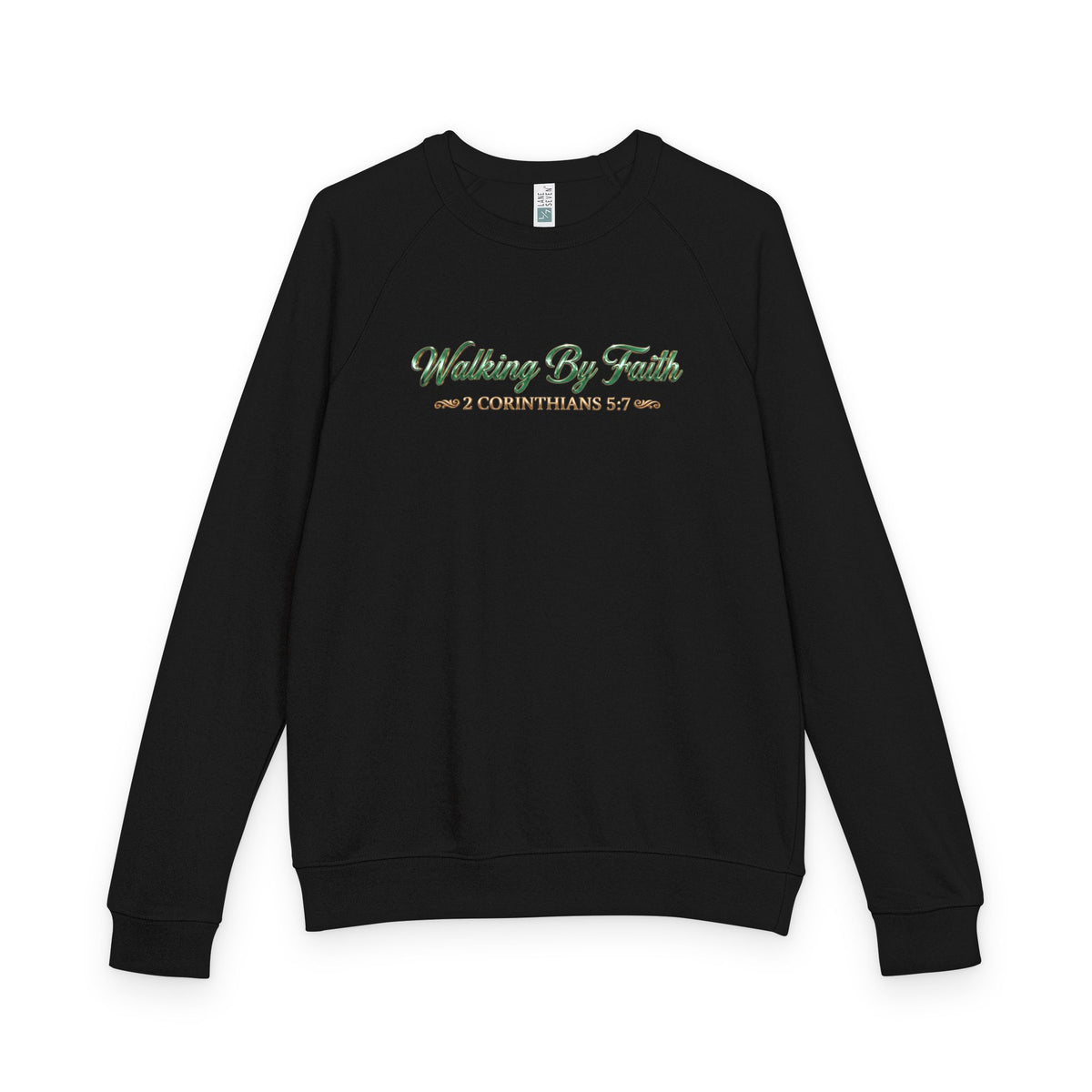 Walking By Faith Premium Heavyweight Crewneck