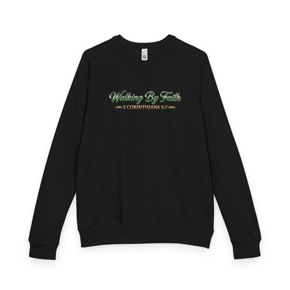 Walking By Faith Premium Heavyweight Crewneck