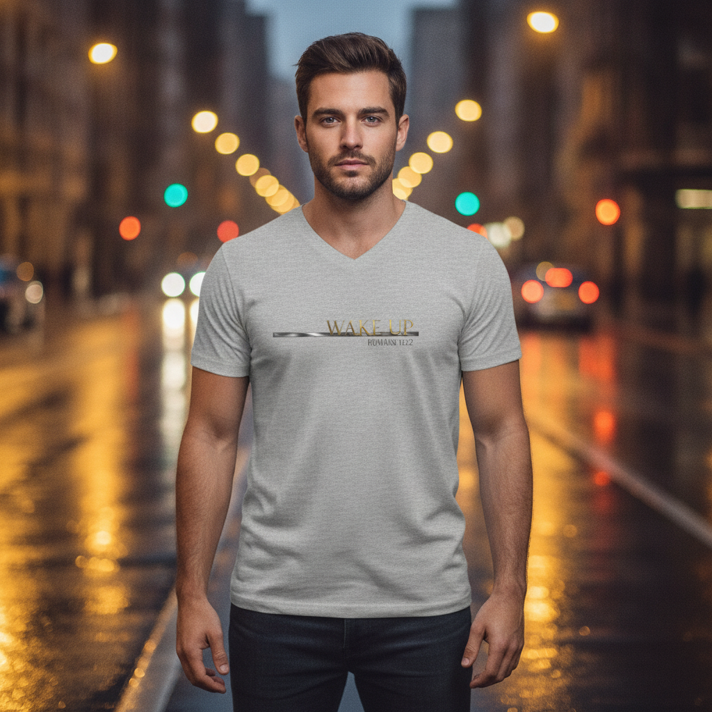 Christ Keys model mockup - Athletic Heather male