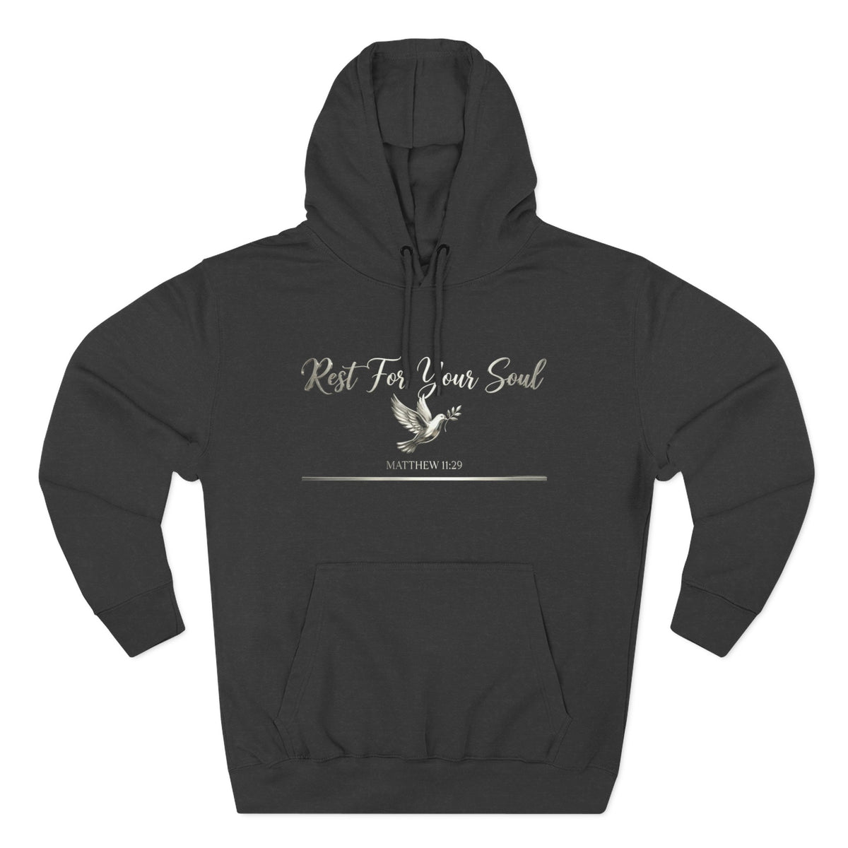 Rest For Your Soul Matthew 11:29 Christian Pullover Hoodie - Unisex Faith Apparel, Scripture Graphic, Soft Cotton