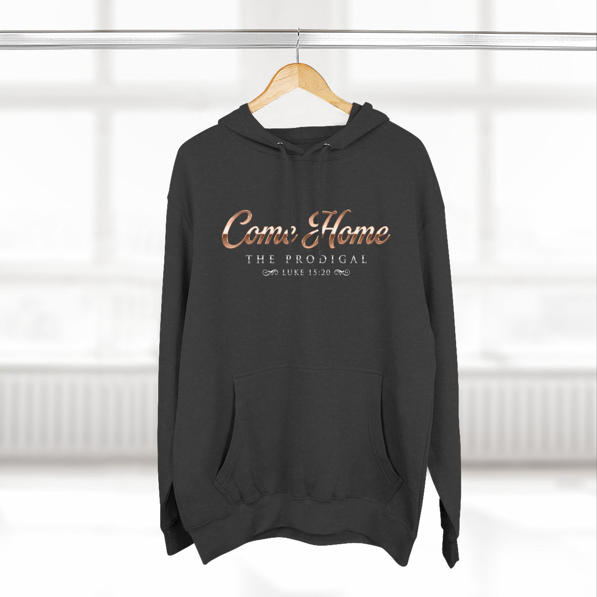 The Prodigal Luke 15:20 Christian Pullover Hoodie - Unisex Faith Apparel, Scripture Graphic, Soft Cotton