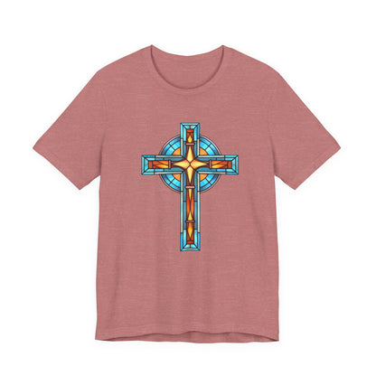 “The Faith Cross” Christian T-Shirt – Hebrews 11:1 – “Faith is the substance of things hoped for, the evidence of things not seen.”