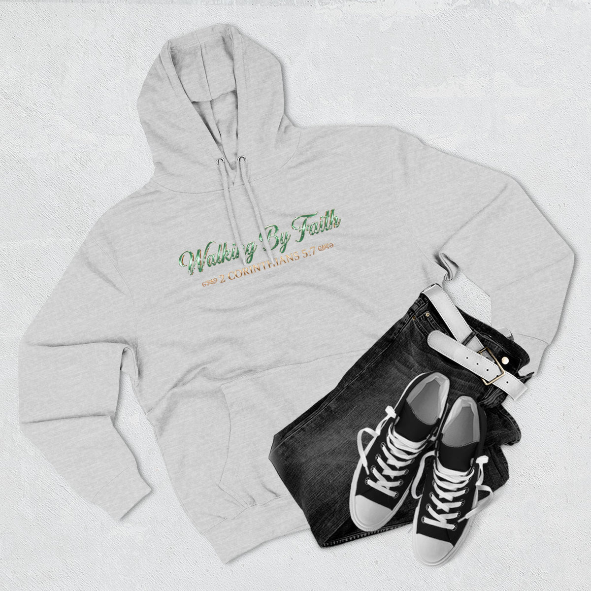 Walking By Faith Premium Hoodie