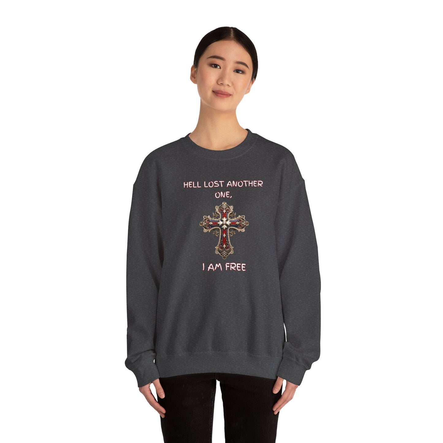 Hell Lost Another One sweatshirt, Psalm 34:22 shirt, Jesus sweatshirt, God sweatshirt, faith-based apparel, Christian clothing for women, scripture crewneck, Christian couples gift, religious gift, spiritual sweatshirt,
