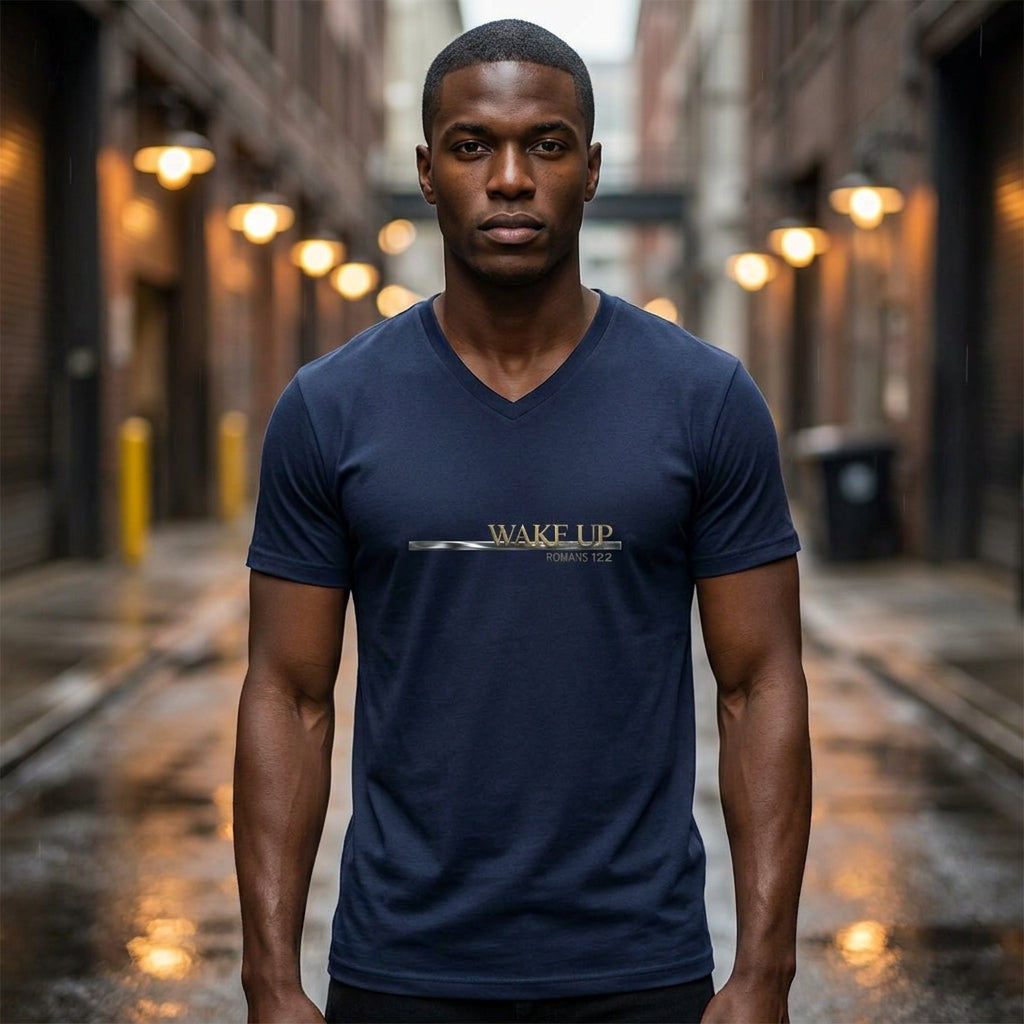 Christ Keys navy model mockup