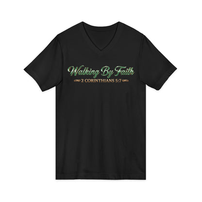 Walking By Faith Premium V-Neck