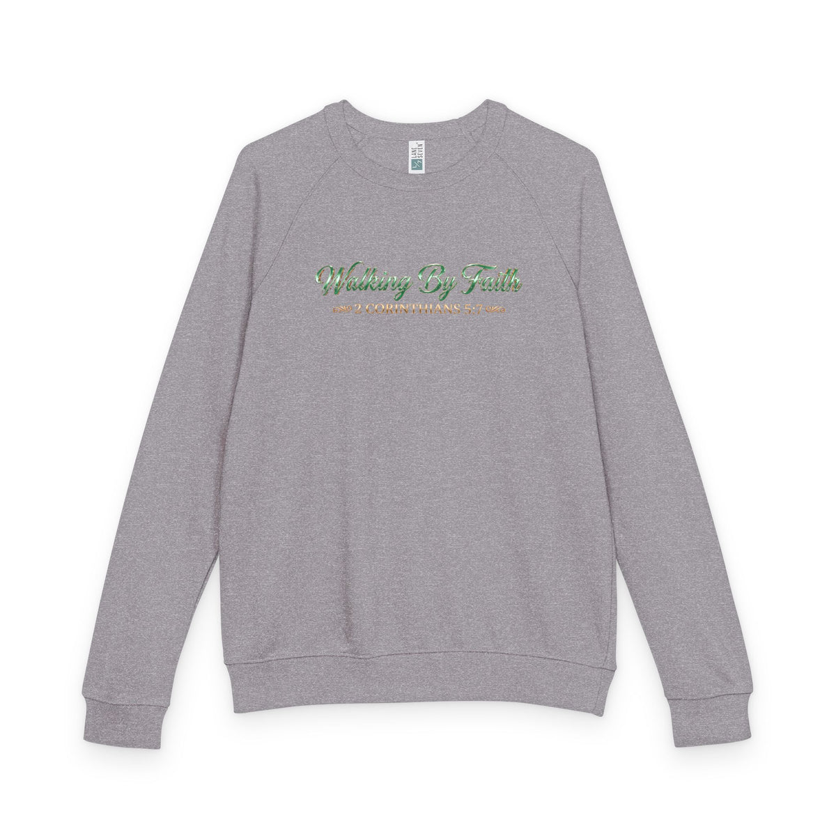 Walking By Faith Premium Heavyweight Crewneck