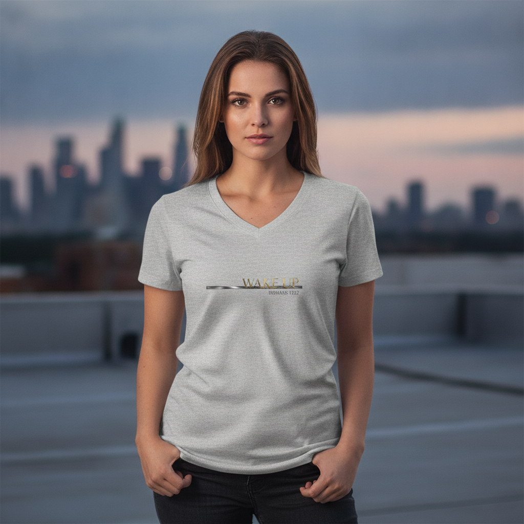 Christ Keys model mockup - Athletic Heather female