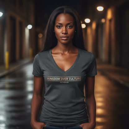 Christ Keys model mockup - Dark Grey Heather female