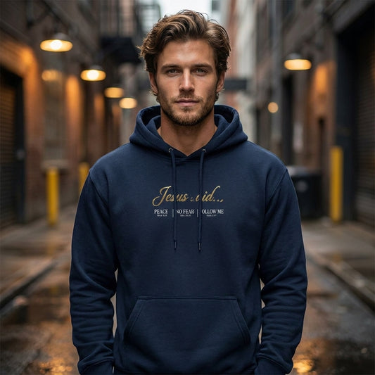 Christ Keys navy model mockup